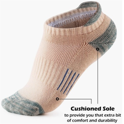 跨境短筒女款加厚羽毛球运动袜毛巾底透气专业跑步户外船袜子批发