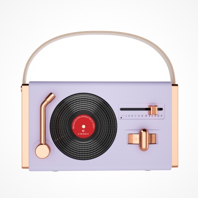 新款创意迷你复古蓝牙音箱插卡U盘礼品黑胶唱片机桌面便携式音响