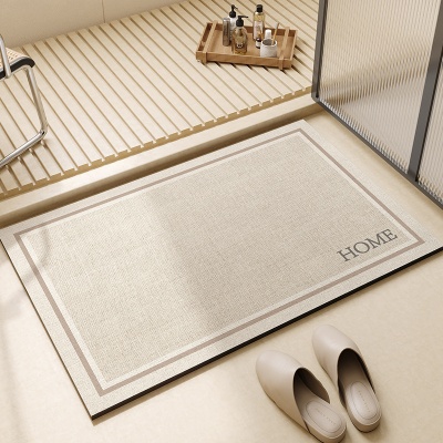 简约硅藻泥软垫强吸水家用地垫卫生间防滑垫子入户门垫洗手间脚垫