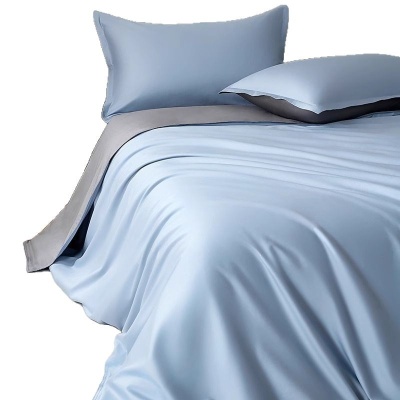 100支新疆长绒棉全棉纯棉三件套轻奢床品床单床笠被套床上四件套