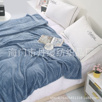 珊瑚绒毯子麦穗纹毛毯空调毯加厚午睡毯单双人绒床单沙发毯礼品毯