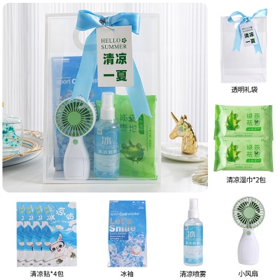 夏日防暑降温包套装礼品公司送员工夏季清凉礼盒实用教师节伴手礼