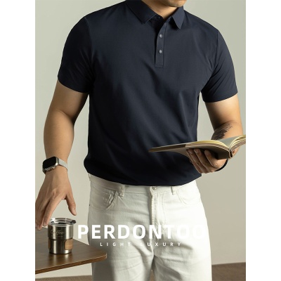 【凉感索罗娜】珠地短袖polo衫男夏季抗UV速干商务轻奢防晒7A抗菌