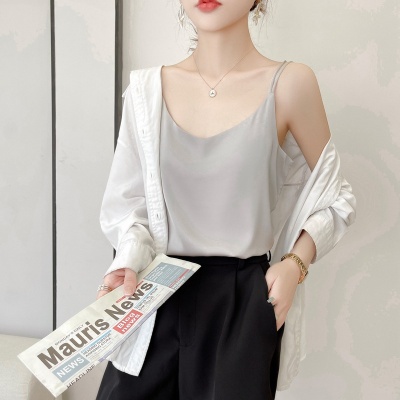 2025夏季大码美背吊带女薄款外穿背心女装内搭性感吊带上衣服饰夏