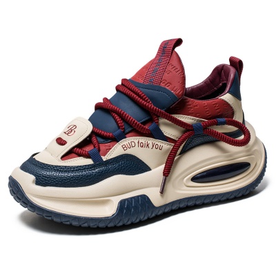 男鞋春季户外跑步耐磨厚底增高运动潮鞋学生校园风百搭网红老爹鞋
