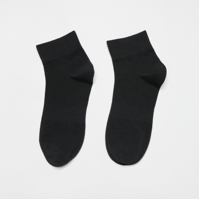 现货运动袜 黑白经典精梳棉男女短袜吸汗透气户外跑步袜厂家直销