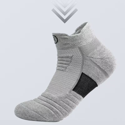 精英男士运动袜跑步户外加厚吸汗防臭速干短筒毛巾底耐磨袜