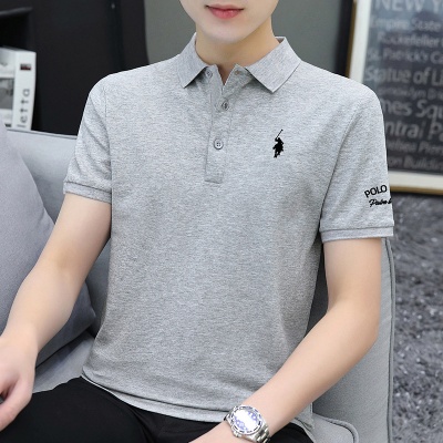 男士短袖保罗POLO衫高端商务夏季薄款珠地棉翻领t恤衬衫夏装上衣