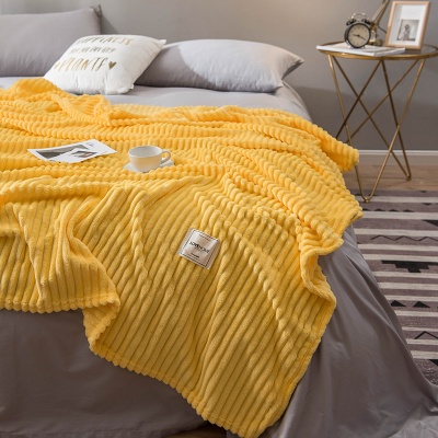 直销爆款牛奶绒毛毯法莱绒午休闲毯幼儿园宿舍午睡双面绒盖毯代发