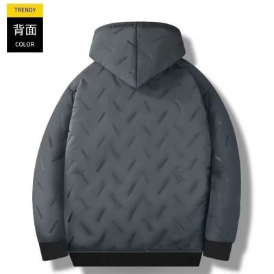 新款冬季羊羔绒外套连帽棉衣男加绒加厚东北抗寒保暖棉服棉裤套装