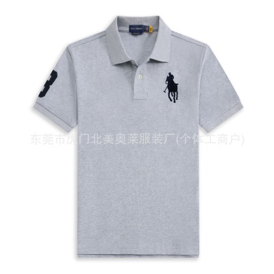 高品质版RL保罗大马标男士短袖polo衫纯棉翻领t恤男休闲马球衫
