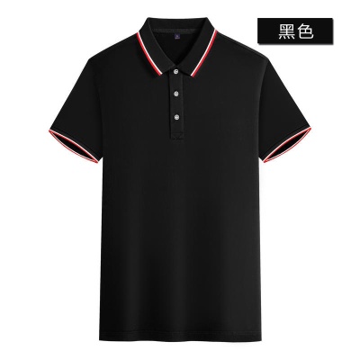批发企业员工工衣厂服翻领短袖工作服团体polo衫透气舒适工服定制