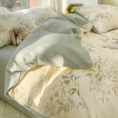 碎花风格纯棉被套四件套全棉床单三件套家用床上用品学生宿舍专用