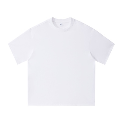 RJ男装轻奢美式高端潮流男女潮牌半袖圆领简约个性重磅短袖T恤