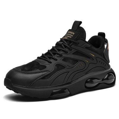 男鞋2025春秋新款透气鞋子男款潮流百搭厚底休闲运动鞋网面老爹鞋