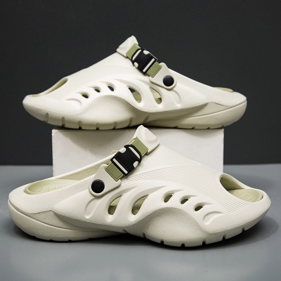 男鞋2025夏季运动拖鞋防滑减震洞洞鞋户外休闲度假软底轻便凉拖鞋