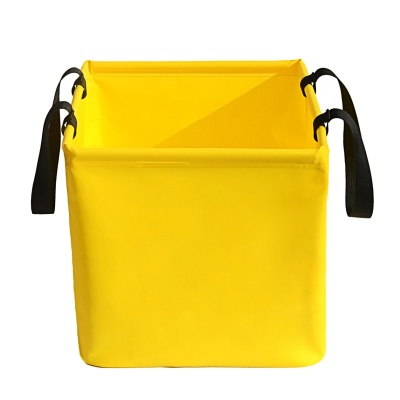 跨境户外折叠提水桶 露营野餐便捷钓鱼桶旅行大容量PVC打水折叠桶