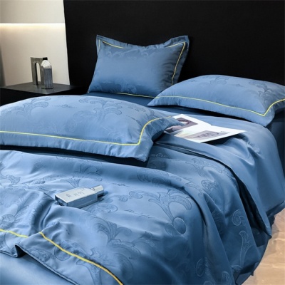 高级感冰丝床上用品夏凉被四件套轻奢贡缎水洗真丝裸睡夏被空调被