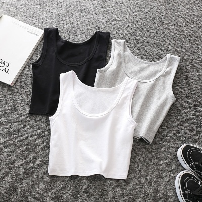 吊带背心女士棉质短款无袖外穿针织打底衫春夏小清新穿搭学生上衣