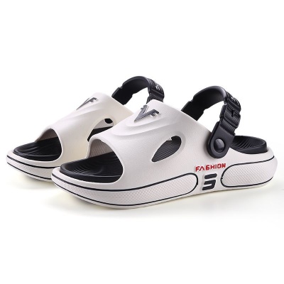 新中式外穿男款拖鞋男士洞洞鞋夏季新款防滑运动包头凉鞋沙滩鞋男