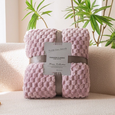 跨境加厚金龟绒毛毯龟背绒多功能午睡毯子学生珊瑚绒盖毯床单可定