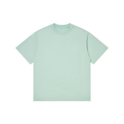 跨境230g冰感棉防晒UPF50+短袖t恤宽松夏季透气男装半袖T