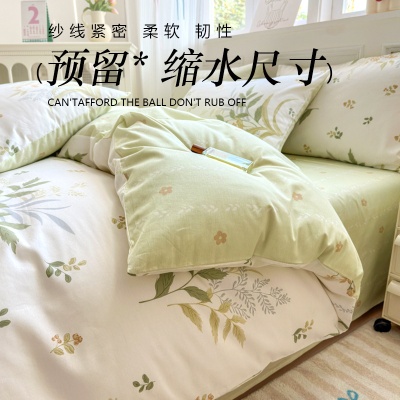 全棉床上四件套2025新款四季纯棉用品床纯棉被套单件家用被套