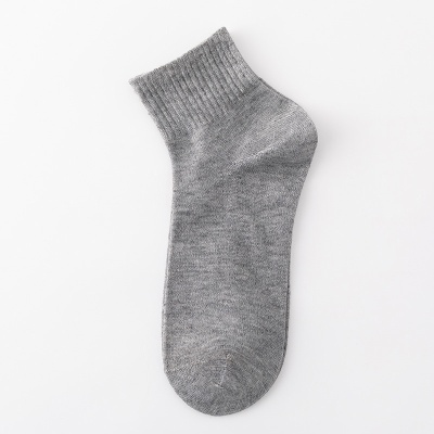 黑白灰中筒袜子男士纯色地摊袜批发浴室蹦床一次性袜子户外地板袜