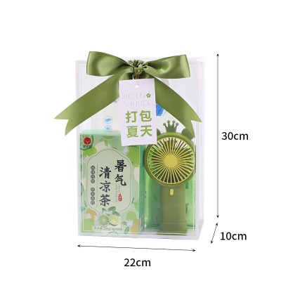 夏日防暑降温套装手提袋员工福利夏季开业伴手礼实用便宜礼品批发