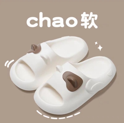 可爱猫咪立体耳朵凉拖鞋情侣家居鞋外穿防滑厚底凉拖女夏季拖鞋男