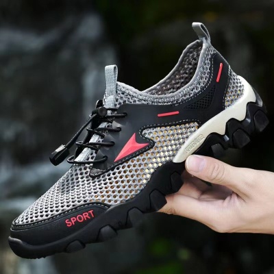 徒步鞋网鞋透气潮搭涉水鞋男士运动鞋休闲潮鞋跑步鞋网眼登山凉鞋
