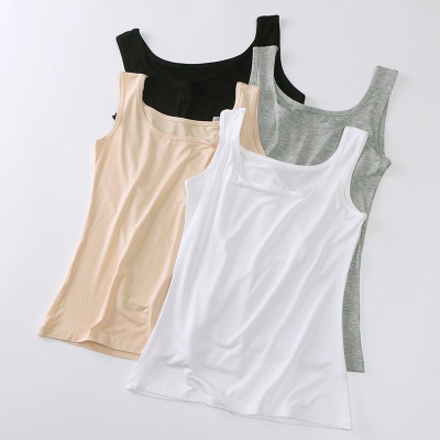 夏季韩版修身新款女莫代尔百搭外穿性感纯色无袖吊带小背心打底衫