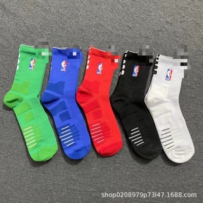 18球员nba中筒训练美式elite篮球袜男短筒毛巾底加厚户外运动袜子