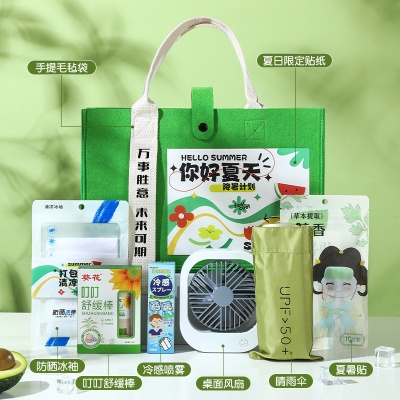 2025新款清凉伴手礼送员工大礼包夏日小风扇防暑降温套装用品实用