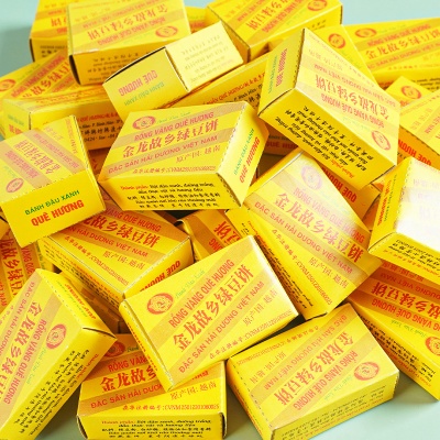 一件代发越南进口金龙绿豆糕老式正宗糕点绿豆饼特产网红怀旧零食