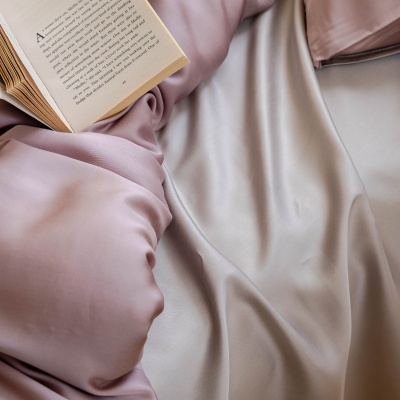 双面100支A类兰精天丝四件套 裸睡床单被套床笠夏季凉感床上用品9