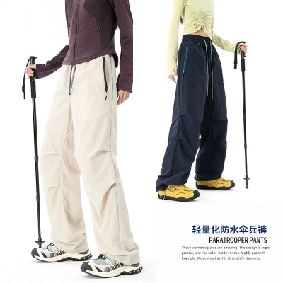 杰克传洋轻量化户外速干休闲裤男女青年美式工装弯刀裤伞兵运动裤