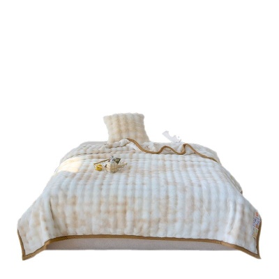 a类毛毯母婴级春秋牛奶绒毯子法莱绒毯午睡盖毯空调礼品毯a沙发毯