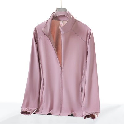 夏季无帽立领防晒衣男女防紫外线遮阳透气冰丝户外登山骑行皮肤衣