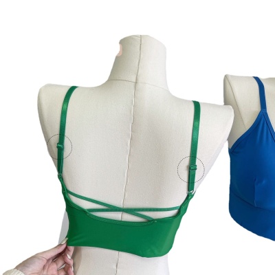 夏季新款冰丝美背批发固定一体杯抹胸式内衣外穿打底小胸薄款裹胸