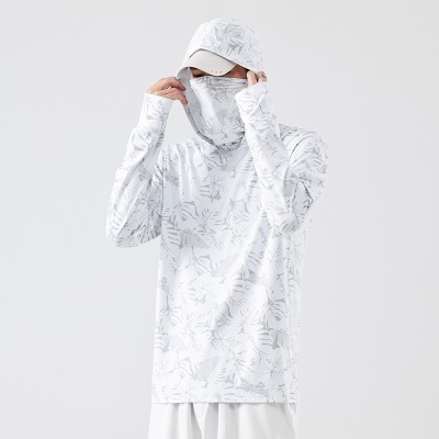 钓鱼防晒服夏季超薄遮面垂钓冰丝路亚防紫外线薄款透气户外防晒衣