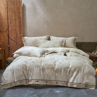 2025新款 A类亚麻棉麻四件套侘寂风床单被套日系棉纱床 上用品被