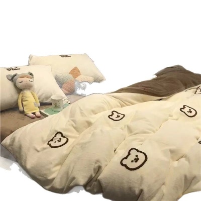 爆款水洗棉学生宿舍床上4三件套被套单件被套四件套厂家直供批发