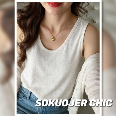 高品质百搭宽松慵懒风打底可外穿小吊带背心女式内搭遮肉无袖上衣