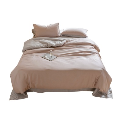 双面100支A类兰精天丝四件套 裸睡床单被套床笠夏季凉感床上用品9