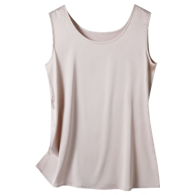 真丝吊带背心女西装内搭白黑打底冰丝醋酸绸缎面桑蚕丝宽松上衣