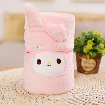 严选办公室午睡毯卡通可爱空调被车载活动礼品小毛毯披肩盖毯批发