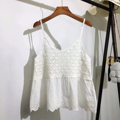新款夏季休闲时尚吊带背心女夏外穿无袖针织内搭上衣女韩版显瘦潮