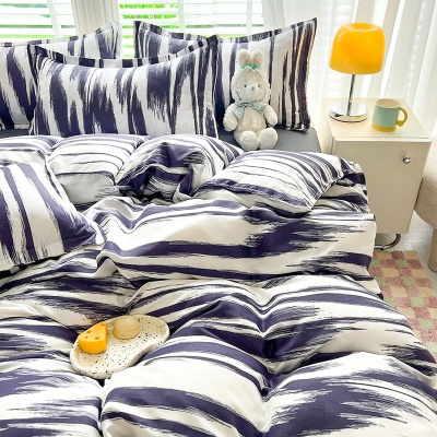 卡通床上用品被套学生宿舍三件套被单4件套亲肤水洗棉四件套清仓