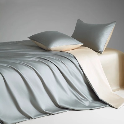 100支新疆长绒棉全棉纯棉三件套轻奢床品床单床笠被套床上四件套